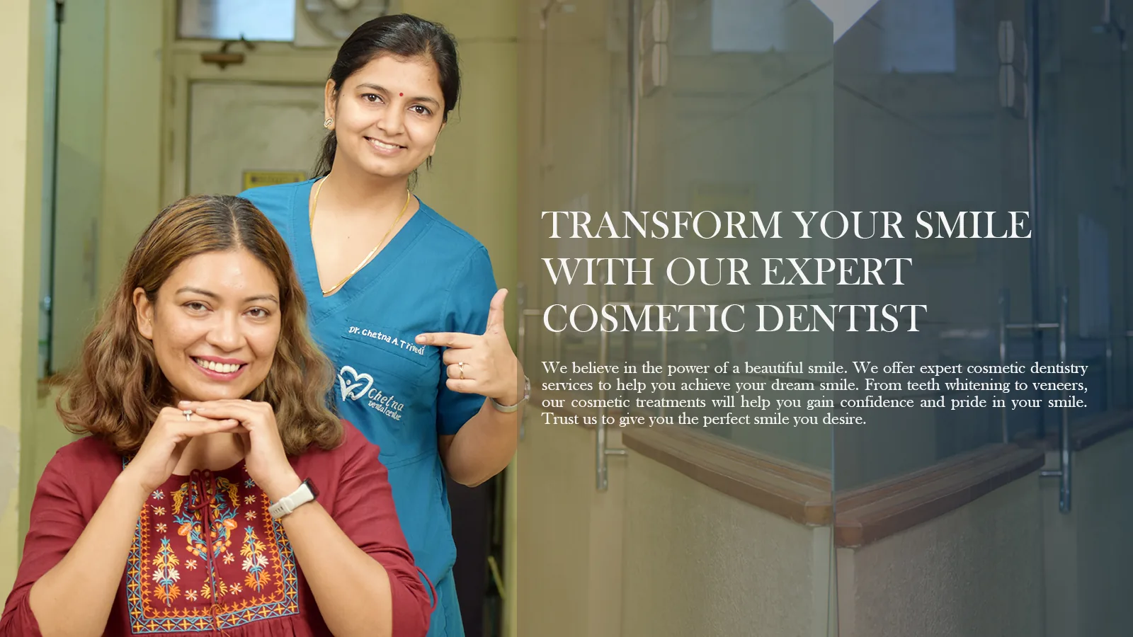Dr. Chetna Awasthi Trivedi with a smiling patient